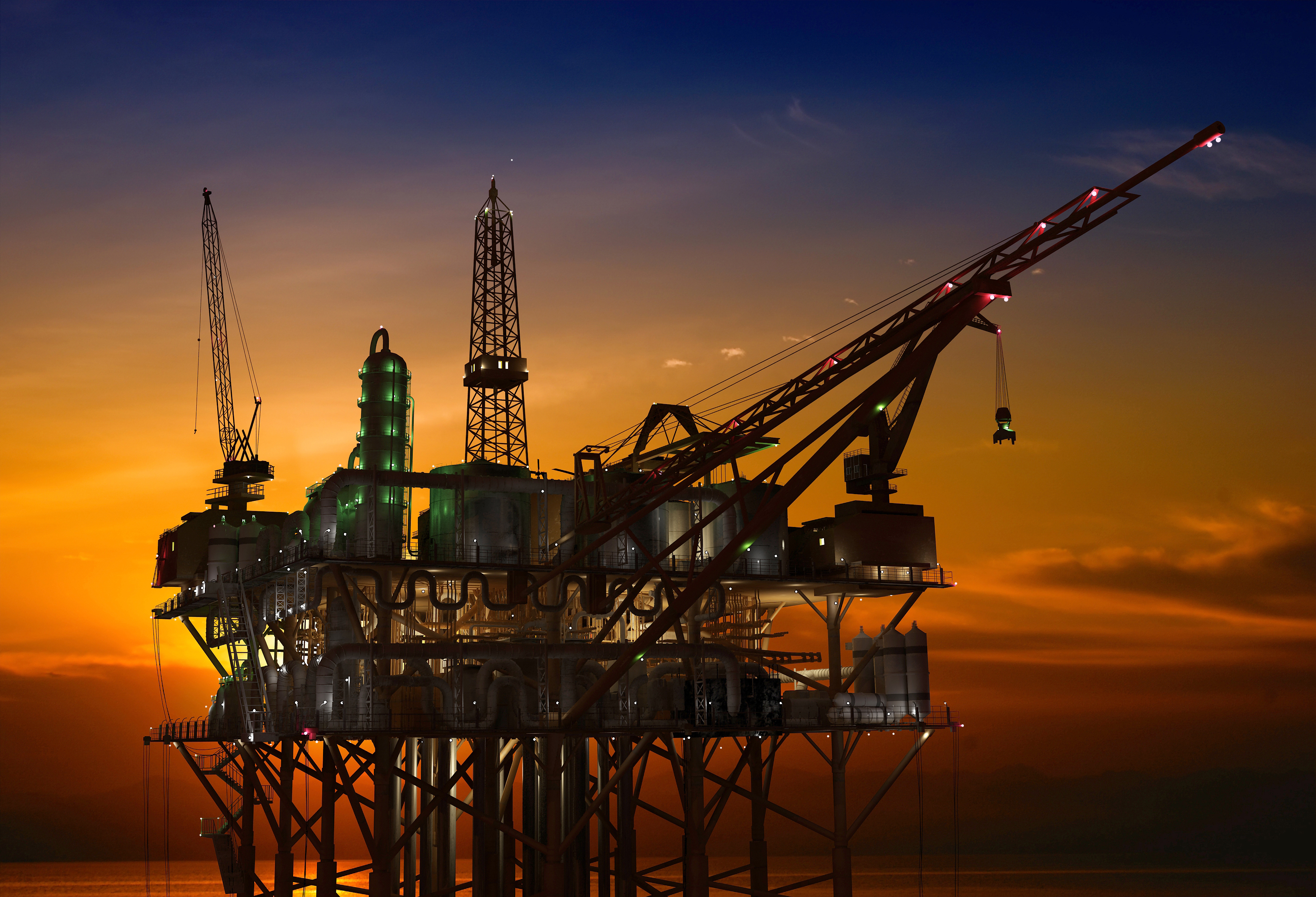 Offshore oil platform